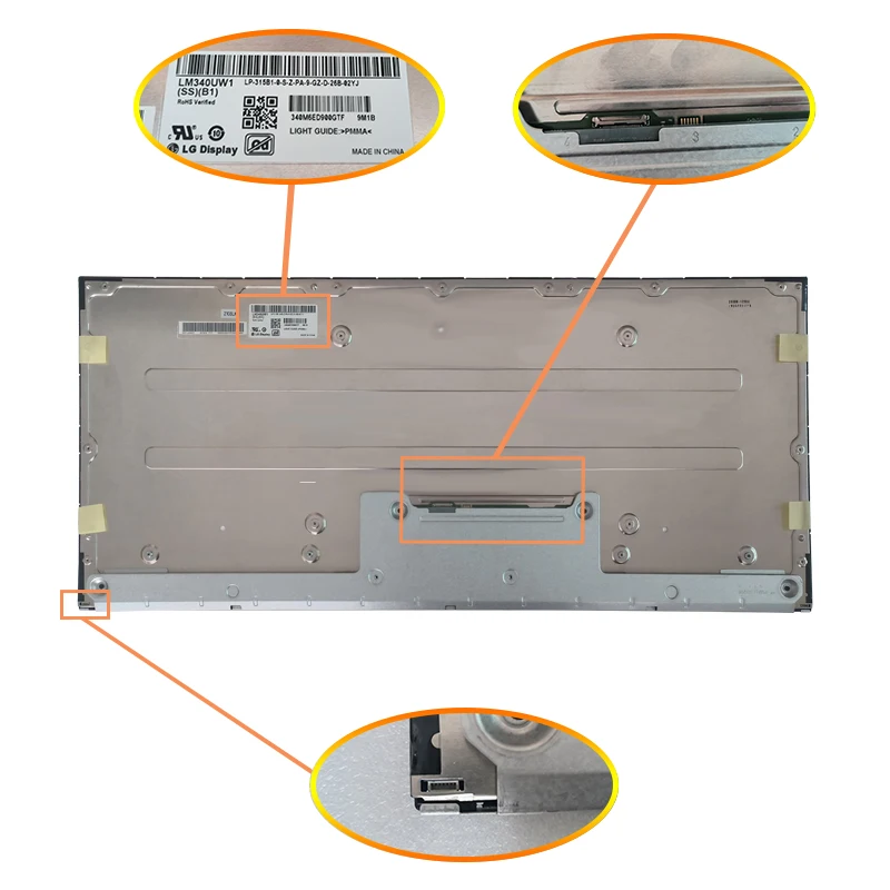 PC   Ǵ DIY  IPS LCD г, ü ÷ , LM340UW1 SS B1, 34 ġ, 4K, 60HZ