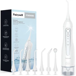 Rechargeable Portable Water Flosser - 300ML Oral Irrigator with 3 Modes and Waterproof Design (FW-5020E-White)