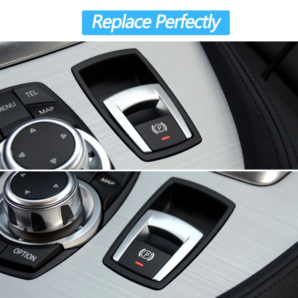 Car Parking Hand Brake Switch Button Cover Handbrake Knob Cap For BMW Z4 E89 2009-2015 61319184269 handbrake switch cover
