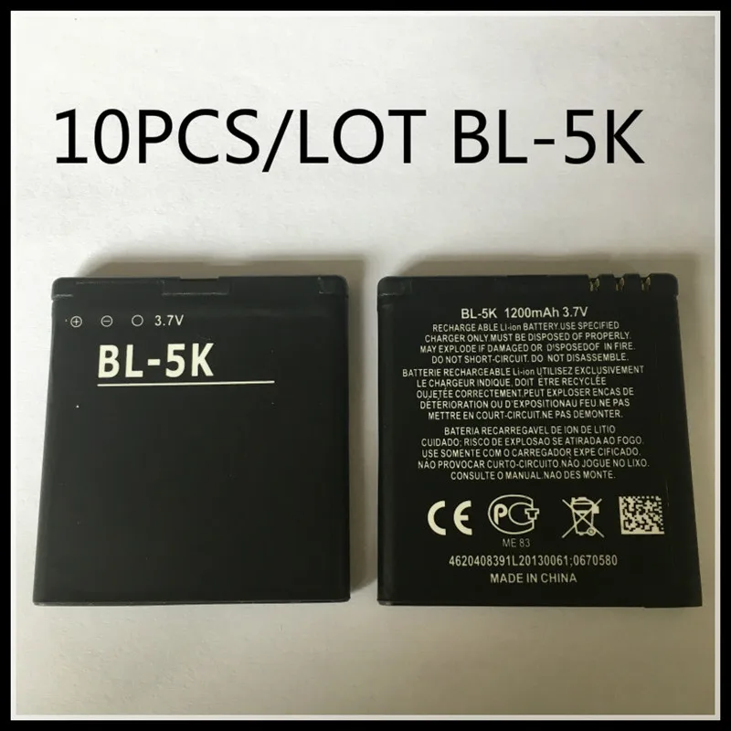 3 Pz/Lotto Bateria Bl-5K Batteria Di Ricambio Per Nokia N85 N86 C7 C7-00 X7 X7-00 Batteria 5K Bl5K