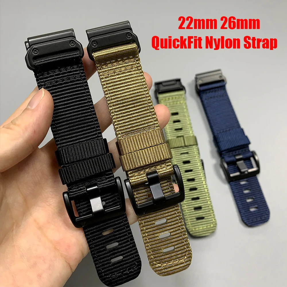 QuickFit Nylon Watchband - Versatile and Durable Strap in Multiple Sizes