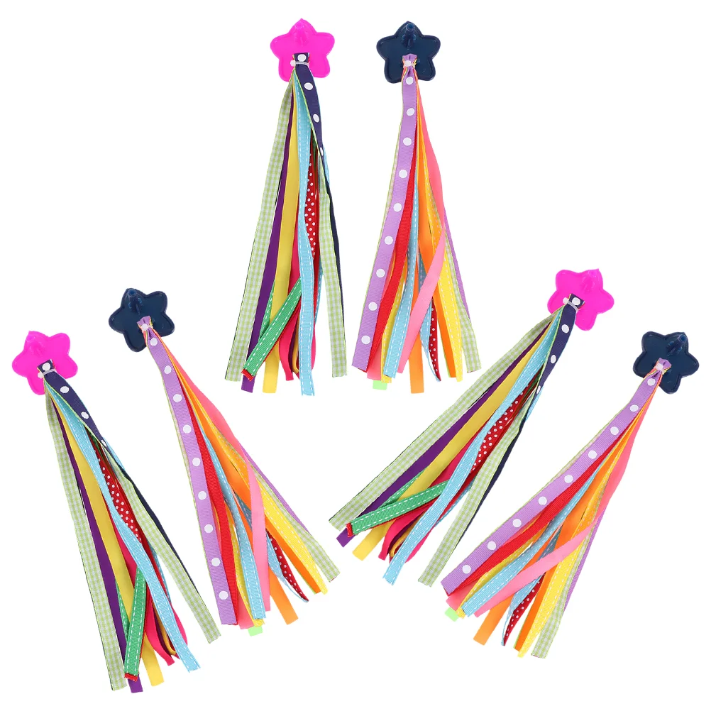 

3 Pairs Bikes Bicycle Ribbon Handlebar Grip Hanging Ribbons Streamer Decor Decorative Universal Children Scooter Kids Tassel
