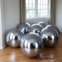 Gold Silver Hanging Inflatable Mirror Balls Chrome Pvc Mirror Spheres For Events Fairs Clubs Show Rooms 2
