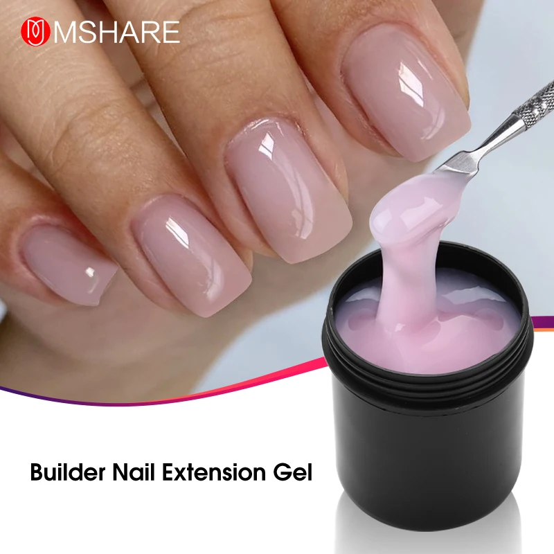 MSHARE 150ml Natural Gel for Nail Extension Repair Broken