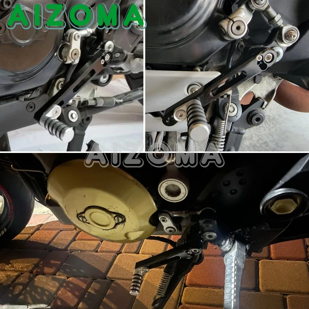 Per DUCATI Hypermotard / Hyperstrada 821 939 / SP leva del cambio moto sinistra regolabile leva del pedale del cambio argento - Image 6