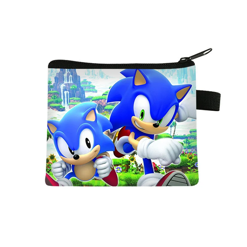 thumbnail image 1 of Monedero de poliéster con estampado de figuras de acción de Sonic, Shadow, Amy Tails, tarjetero de dibujos animados, bolsa de almacenamiento bonita para niños, hombres y mujeres, regalos, 1 of 5