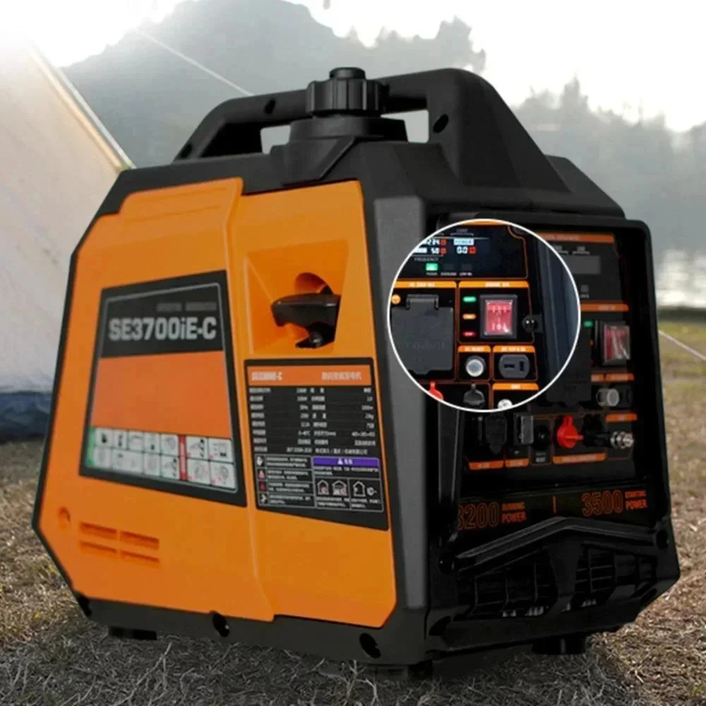 220V 3.2KW 142CC Gasoline Generatorvariable Frequency Portable Household Silent RV Outdoor Camping Charging