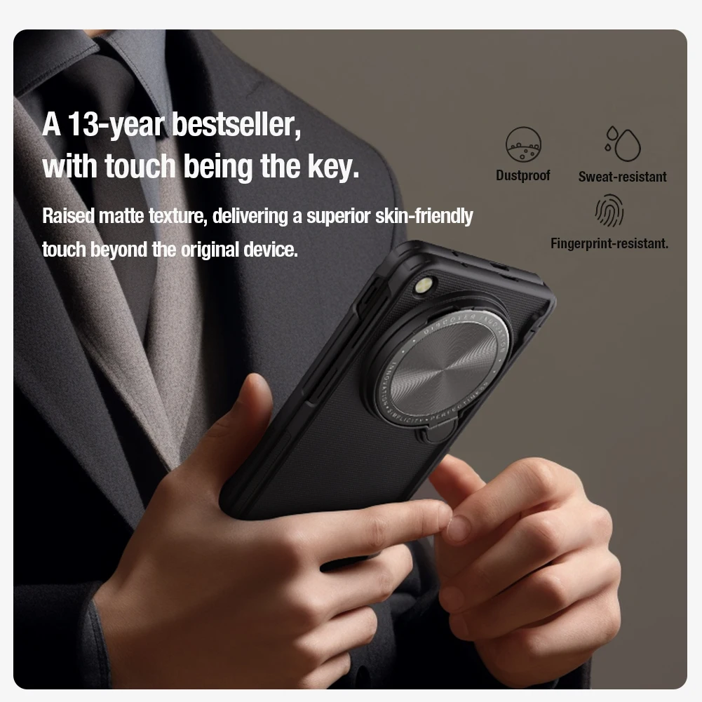 Nillkin OPPO Find N3 케이스 슈퍼 프로스트 쉴드 소품 캠쉴드 케이스, 카메라 스탠드 하드 커버 포함, OPPO Find N3 폴드 케이스