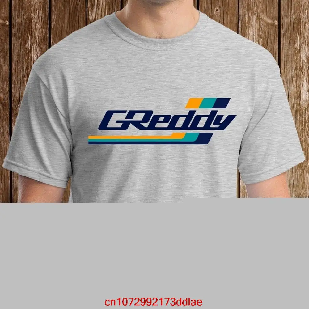 Мужская классическая футболка с логотипом GReddy Turbo Systems, серая забавная футболка, новинка, женская футболка