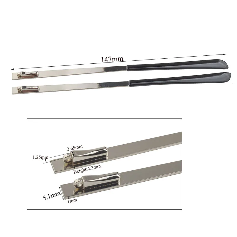 1pair Metal Glasses Eyewear Flex Temple With Tip Metal Eyeglasses Spectacles Spring Rod T012B 2