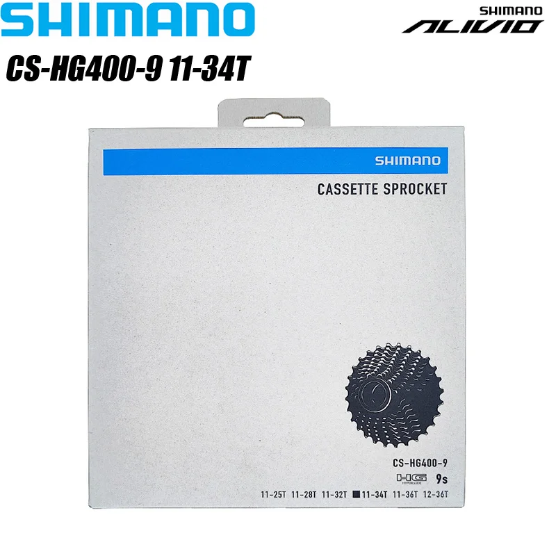 Bicycle Cassette Shimano ALIVIO CS-HG400-9 Speed MTB Cassette Sprocket 11-32T 11-34T 11-36T Mountain Bicycle Freewheel