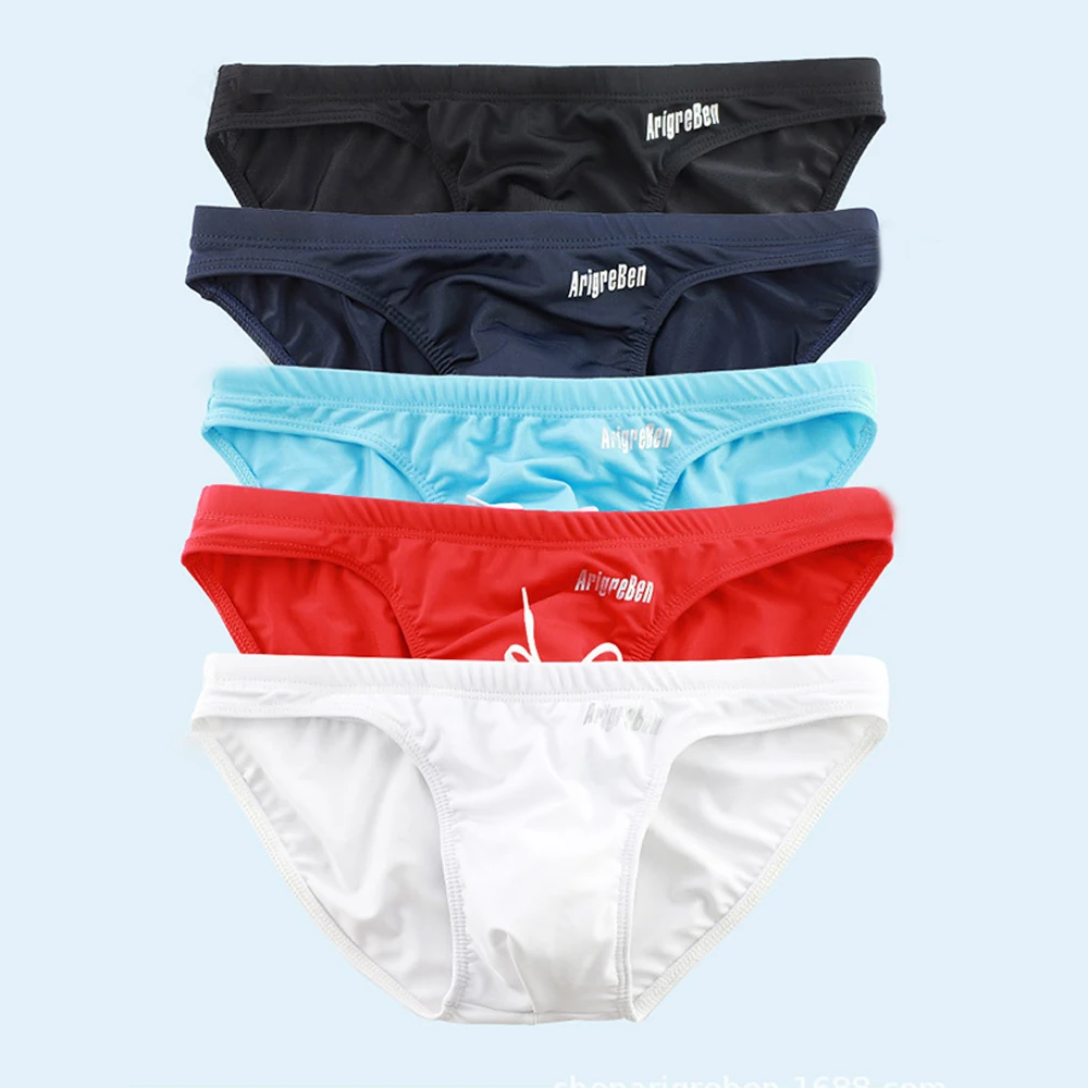 Brand Men Swimming Trunk Surf Board Shorts Swim Pant Tether Swimwear Sexy Pouch Bikini Brief Summer Bathing Suit Mid Waist men swimsuit male swim rash guard