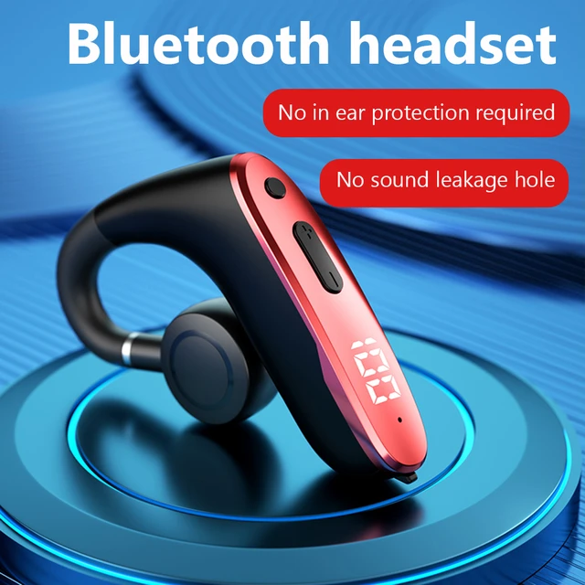 Casque sans fil Bluetooth W8 à Conduction osseuse, affichage numérique,  klaxon vibrant, antibruit, bouchons d'oreille stéréo, pour le sport -  AliExpress