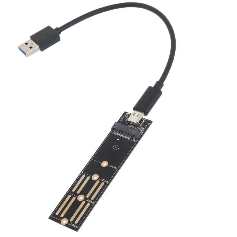 

Карта адаптера USB3.1 для M.2 NVMe/SATA SSD — поддержка USB 3.1 10 Гбит/с, M.2 NVMe/SATA B+M Key UASP Trim для SSD 2230/42/60/80
