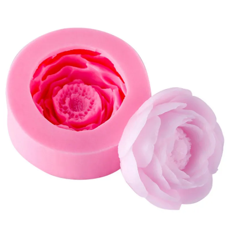 

Peony Flower Handmade Soap Silicone Mold Making Candle Mold Fondant Cake Decor