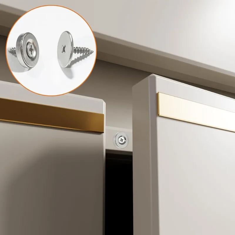 24/1pcs Cabinet Door Magnetic Hidden Close Door Catch Fastener Latch for Cupboard Wardrobe Closet Cabinet Closer with Screws