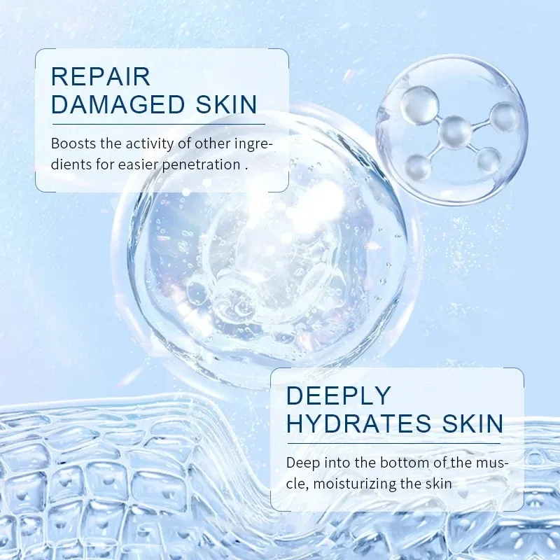 Skin Care Hyaluronic Acid Liquid Essence Facial Moisturizing Lifting Rejuvenating Firming Line Facial Lifting Serum 2ml*7 Vials