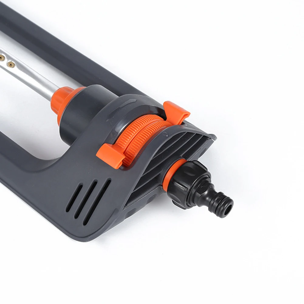 Aluminum Tube Swing Sprinkler 4 Modes Water Sprayer 19 Hole Nozzles with 1/2in Connector for Cooling Lawn/Agriculture Irrigation