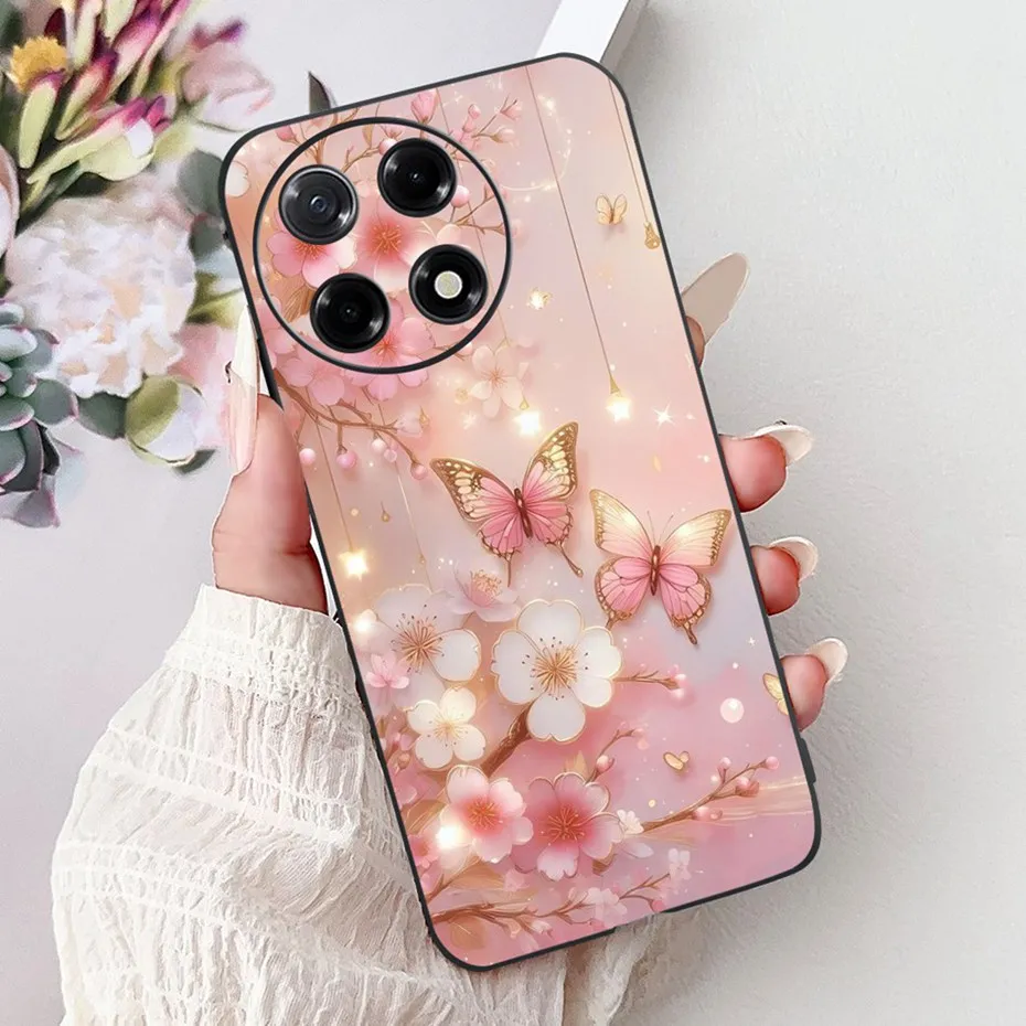 Sleek Black Silicon Soft TPU Phone Case - Modern Design Back Cover