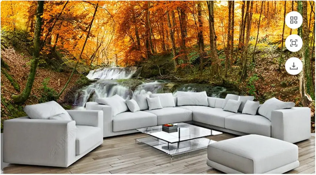 

custom mural 3d photo wallpaper Large forest scenery in autumn background painting home decor wallpaper for walls 3d living room
