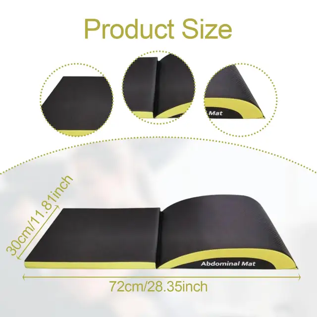Ab Exercise Mat Tailbone Protection Core Training Foldable Lumbar Support Exerciser Sit up Pad Cushion Ab Workout Equipment 3
