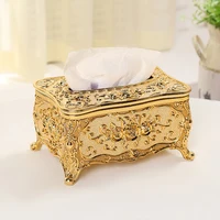 1PC European Style Tissue Box for Home Living Room Drawered Tissue Holder Hotel Paper Towel Storage Box 1
