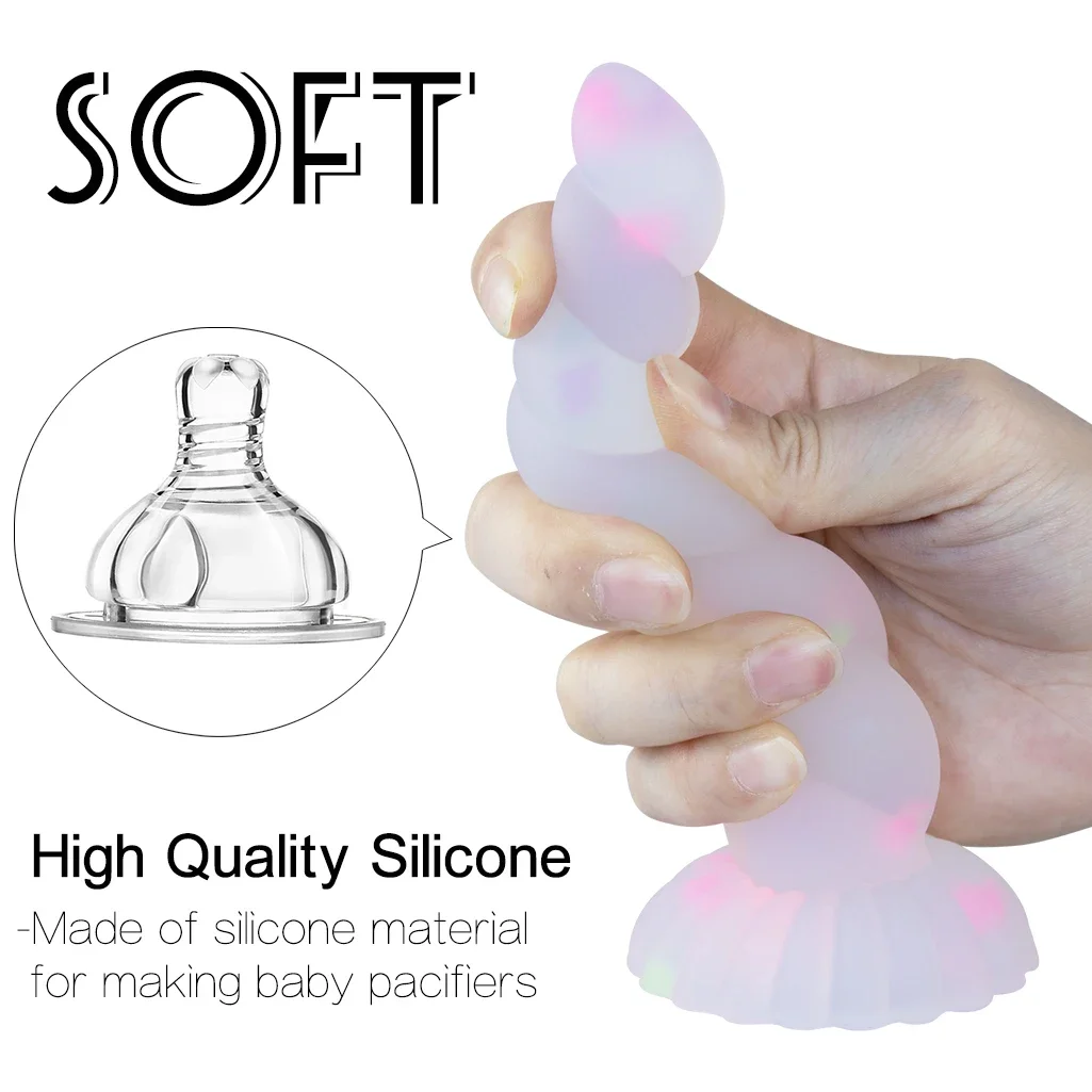 Sex toys Cute Soft Dildo Female Masturbator Sexy Toys Full Girl Skin Feeling Realistic Penis Silicone Suction Cup Dildos Women