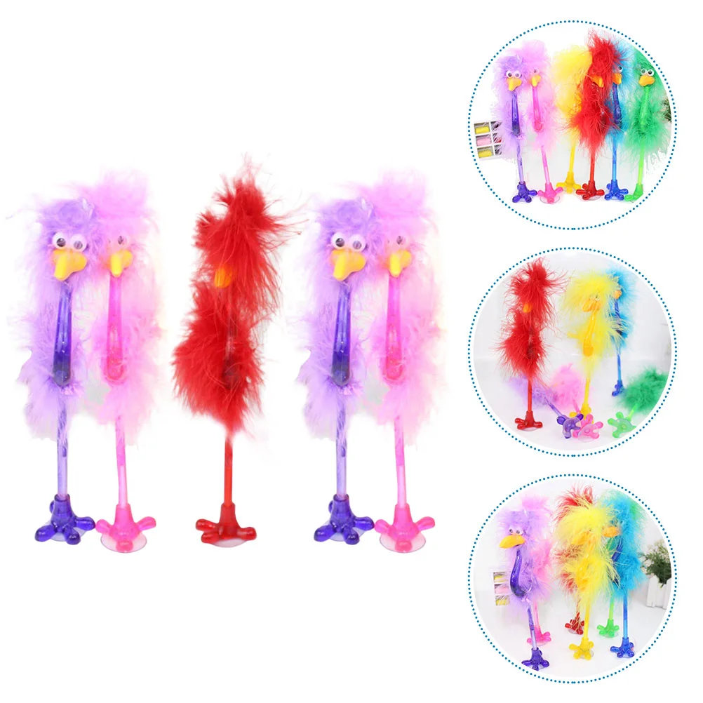 

5pcs Ostriches Shaped Pen Delicate Gel Pens Cartoon Gel Pens Funny Pens for Gifts