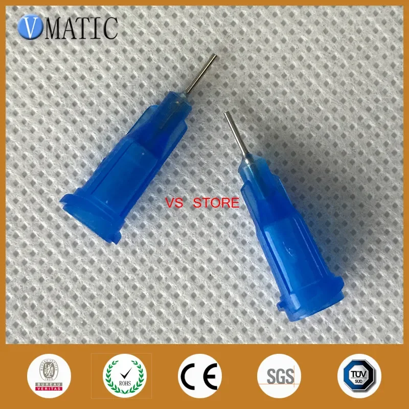 High Quality Non-Sterilized 100Pcs 0.25'' 22G Glue Dispensing Needle Tips 1/4 Inch