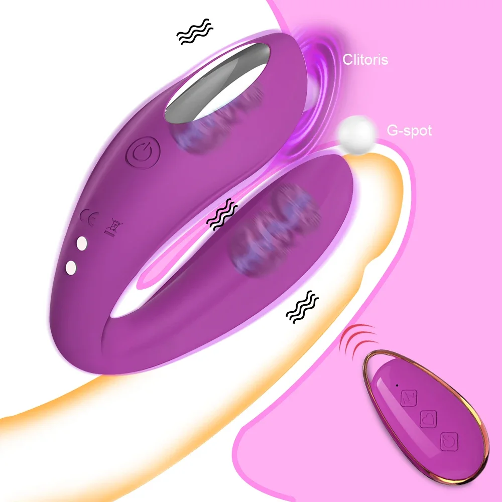 Fernbedienung Penetration Vibrator für Frauen Doppel Penis Klitoris Stimulator Drahtlose Vibrator Sex Spielzeug für Erwachsene Paar 1