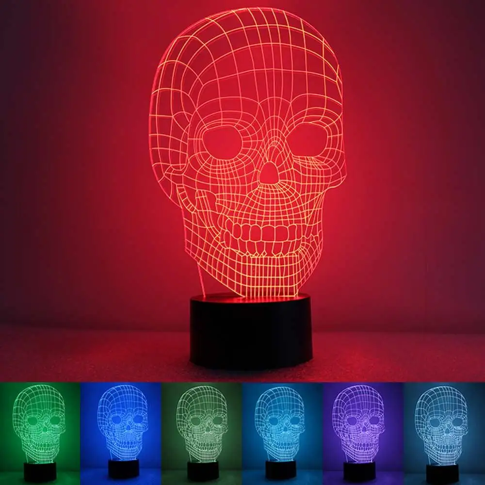 

NEW Creative 3D Colorful Gradient Atmosphere Robot Dinosaur LED Night Light USB Touch Switch Table Desk Lamp Gifts