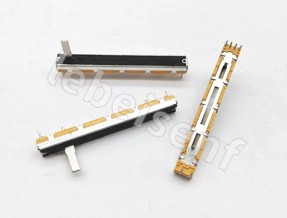 4 Pz Stereo 2 Canali 75Mm 7.5Cm Arancione Mixer Slide Potenziometro Slider D10K D103 Per Behringer Soundcraft Faders