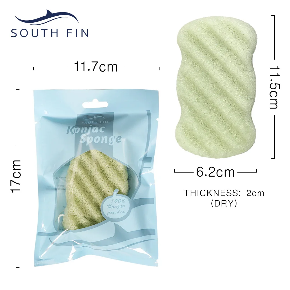Natural Konjac Soft Bath Scrubber Body Scrub Sponge Body Exfoliating Scrub Skin Cleaner Dead Skin Remove Scrub Exfoliator 5
