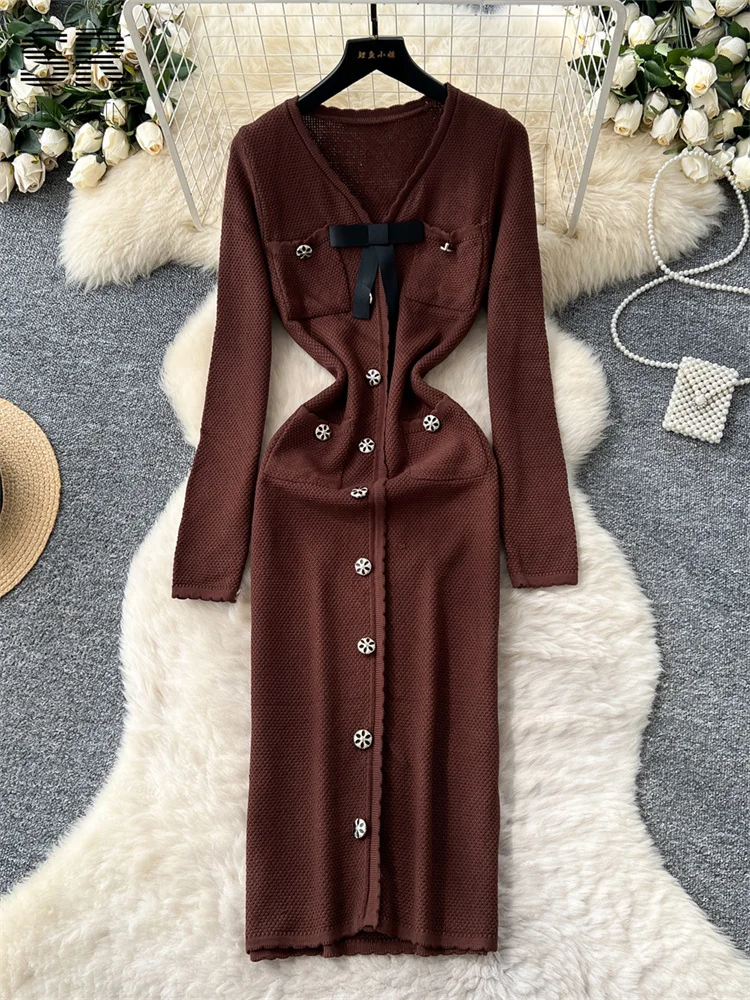 manning cartell knit dress Manning Cartell Limitless Knit Dress in Toffee – Coco & Lola main image 0