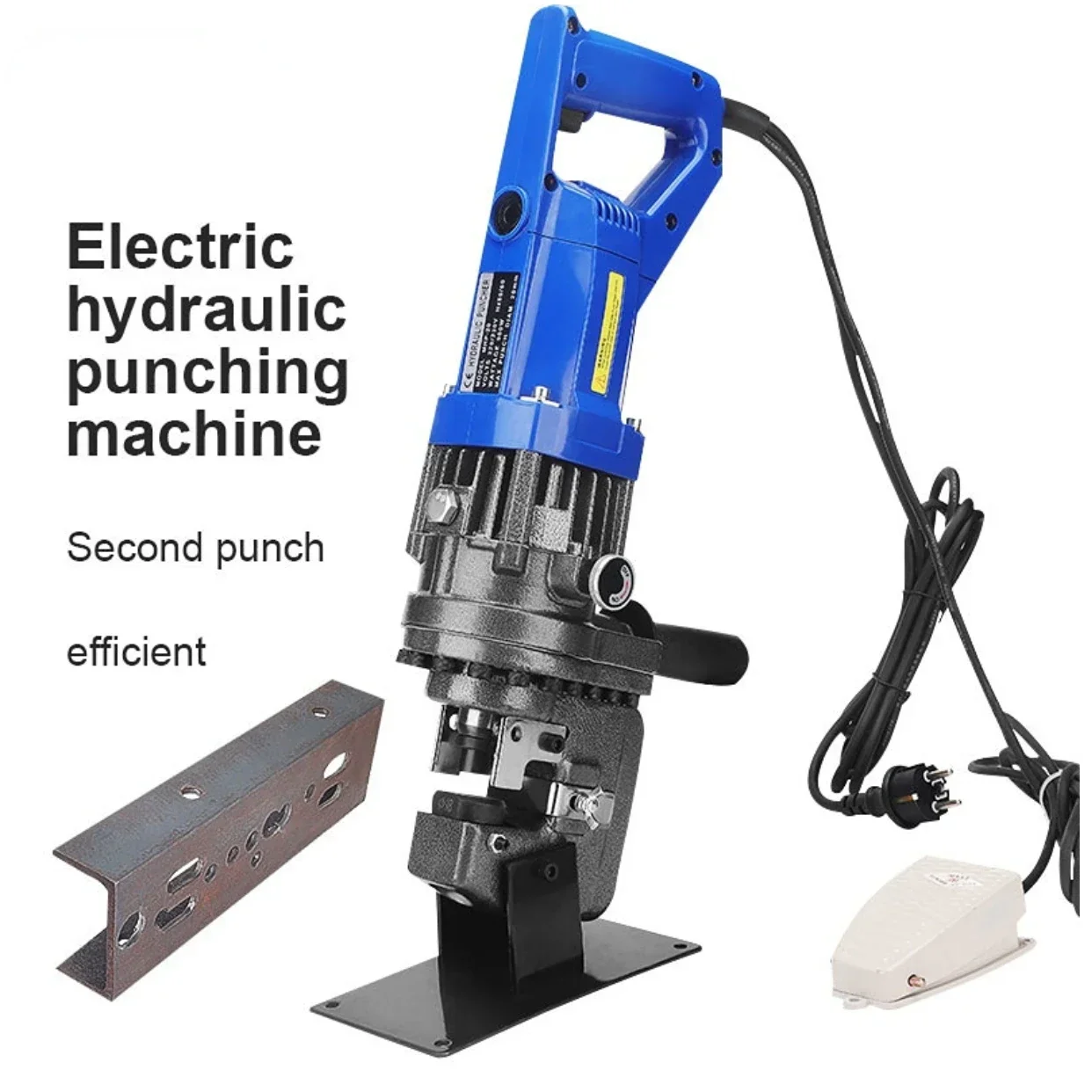 220V/110V 900W/1200W Electric Hydraulic Hole Puncher 6mm Knockout Punch Tool Angle Iron Channel Puncher Aluminum Iron Plate