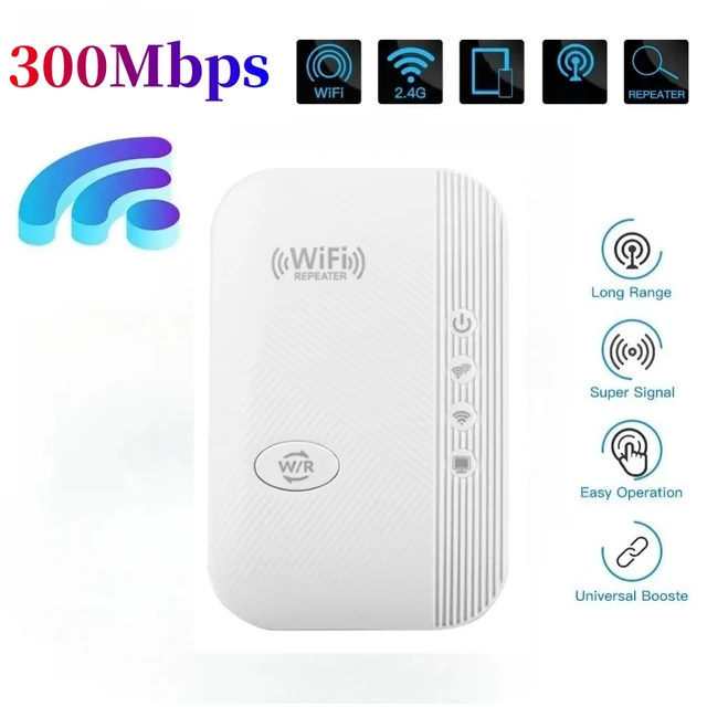 Répéteur WiFi sans fil 11N, 300Mbps, avec télécommande, pour la