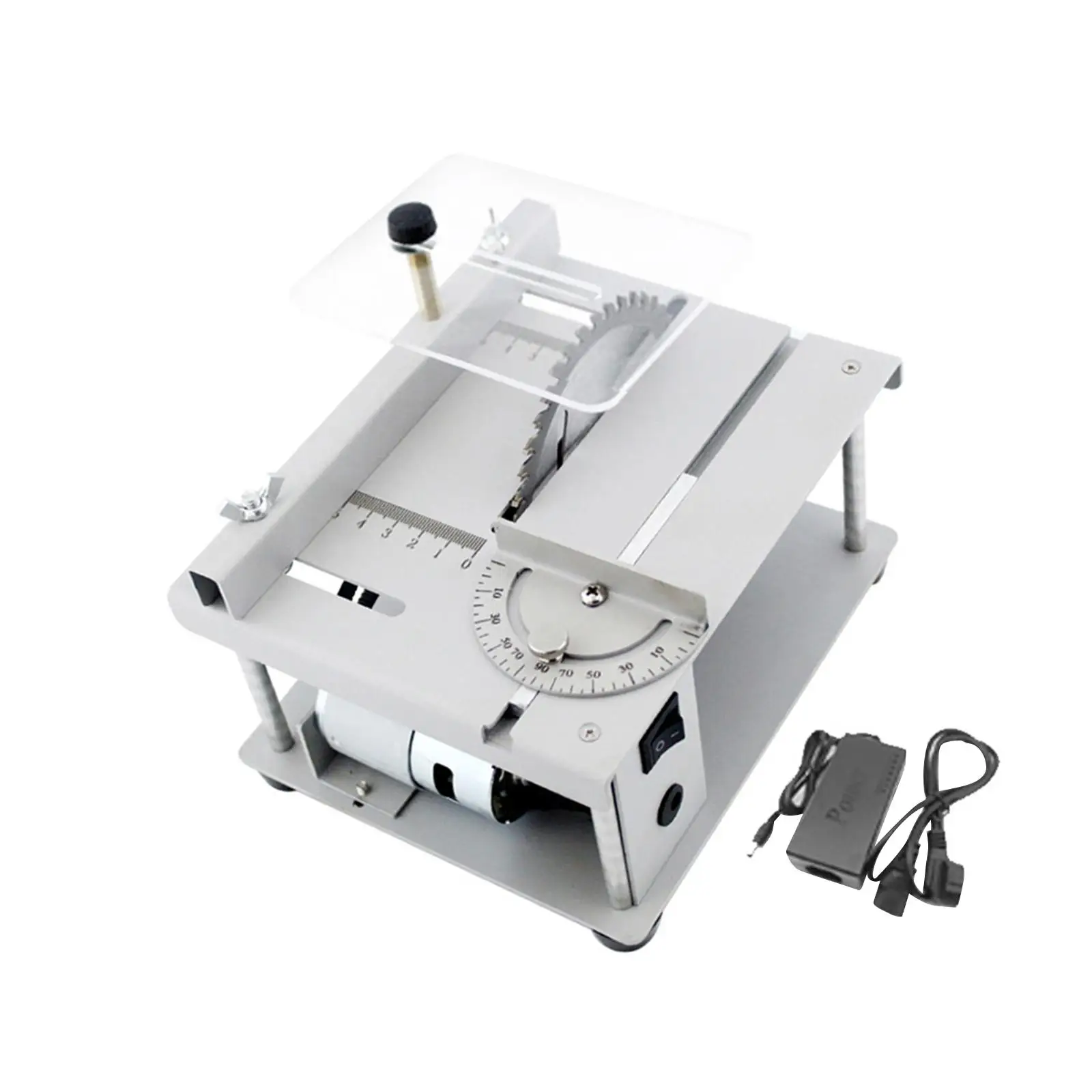 

Mini Table Saw DIY Wood Acrylic Handmade Model Cutter Machine Woodworking Bench Saw for Wood Crafts Miniatures Metal Aluminum