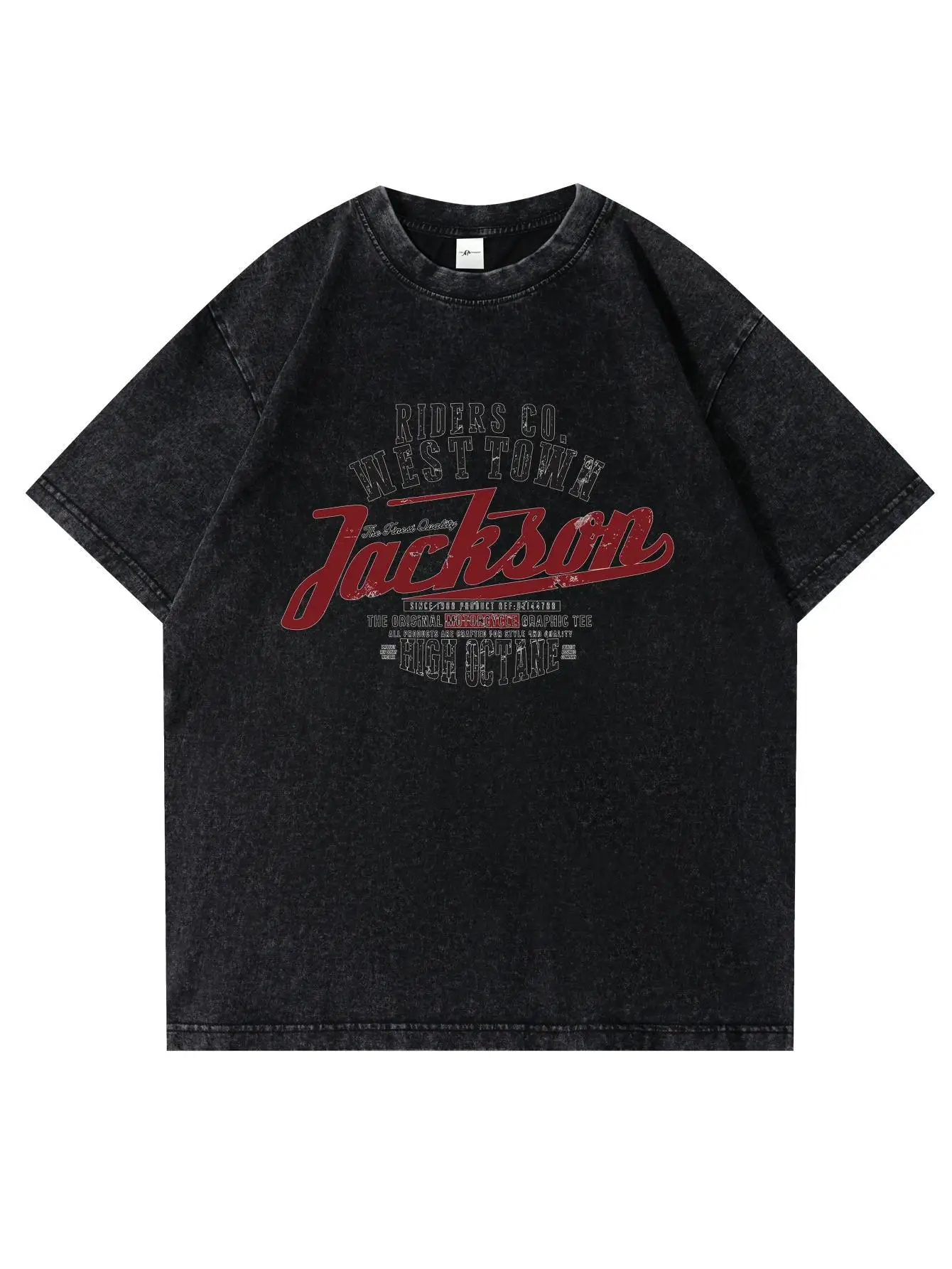 Vintage Washed Cotton Graphic T Shirts for Men