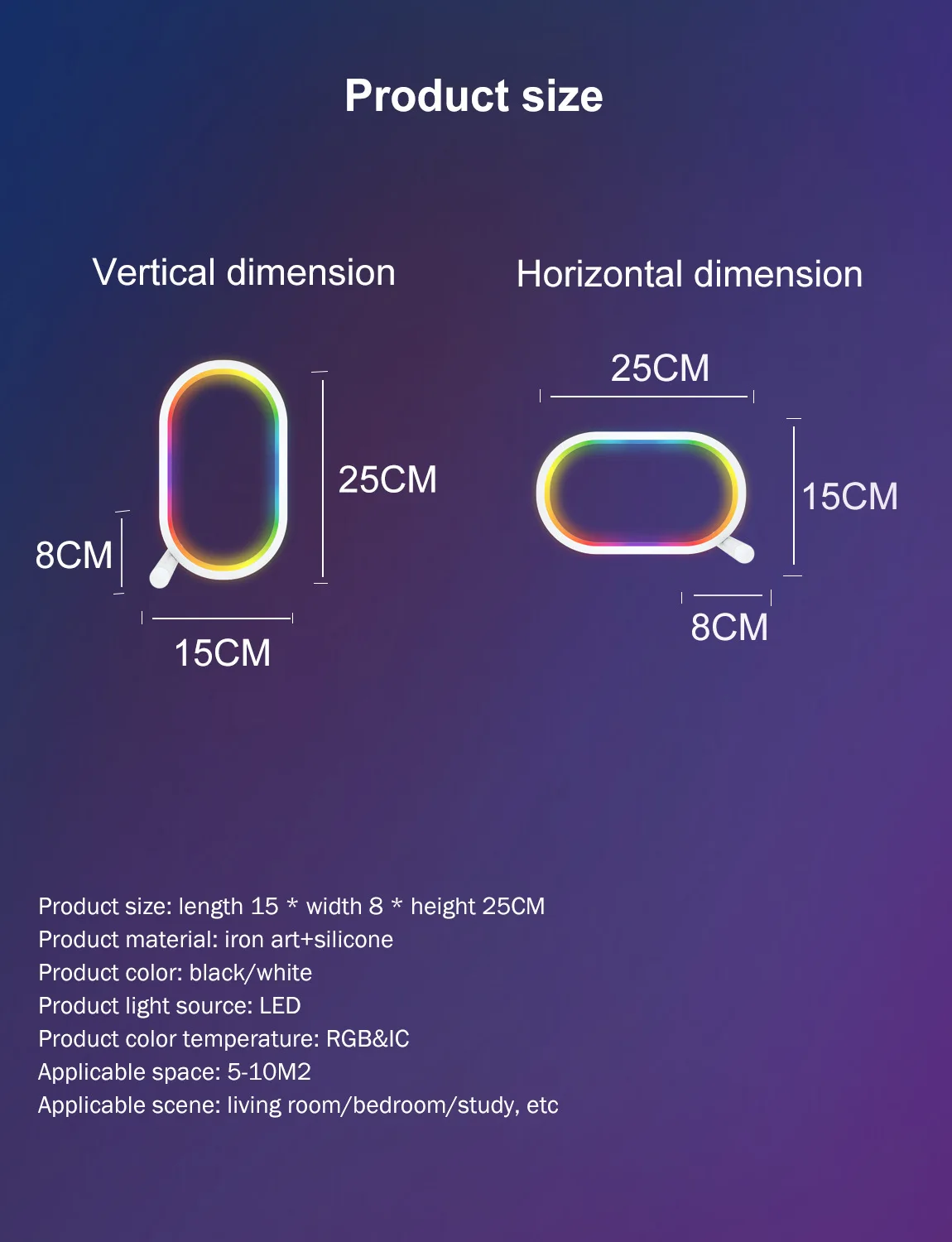 atmosfera luz, Tuya Bluetooth, controle APP para