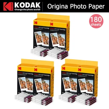Carta fotografica originale Kodak Carta fotografica per stampante da 2/3/4 pollici 60-240 fogli per stampante per telefoni cellulari C210R /C300R/PD460 Minishot