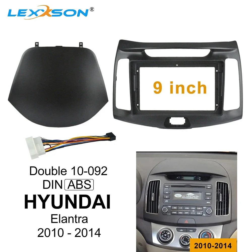 

9 inch Car Facial Panel For HYUNDAI Elantra 2010-2014 Dash Install Fitting Adaptor Accessories 2 Din Car Radio DVD Fascia Frame