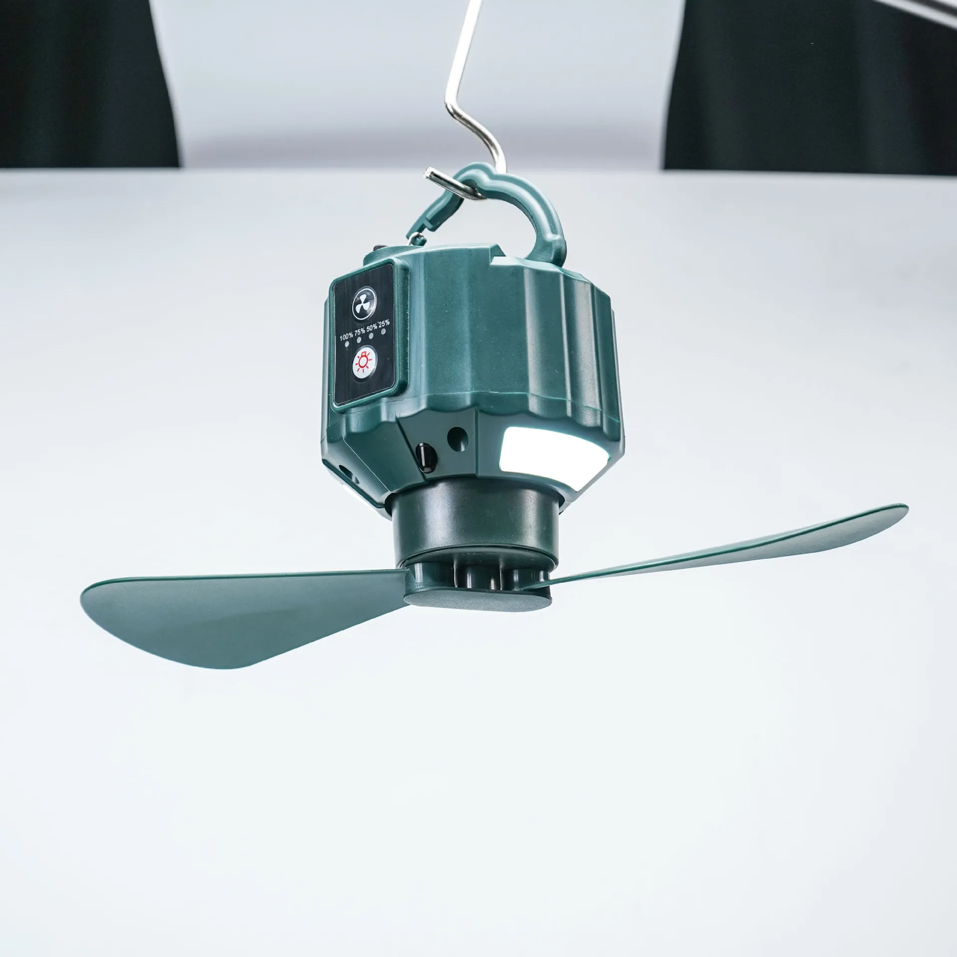 

Outdoor Camping Multi-function Fan Charging Mini Folding Small Fan Camping Tent Remote Control Lighting Ceiling Fan Lamp