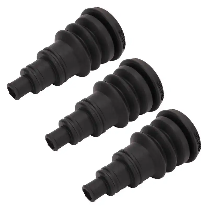 Car 3PCS Firewall Boot Harness Protection Sleeve Black Rubber Universal for 3/8in to 1in Wire Bundles Wire Harness Sleeve