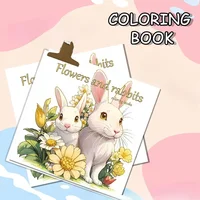 Easter Bunny Coloring Book Drawing Book Coloring Book Adult Student Graffiti Edition Thick Coloring Book Coloring Book 1