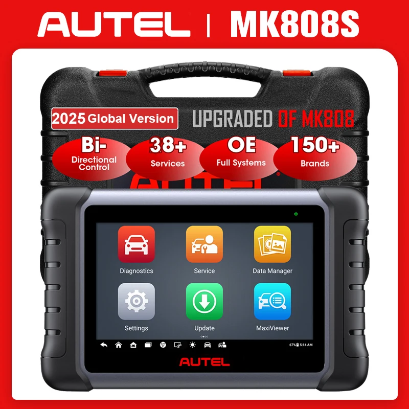 AUTEL オーテル OBD2 診断機 MaxiCOM MK808S 車診断ツール Autel MaxiCOM MK808 MK808S OBD2 スキャナ双方向制御
