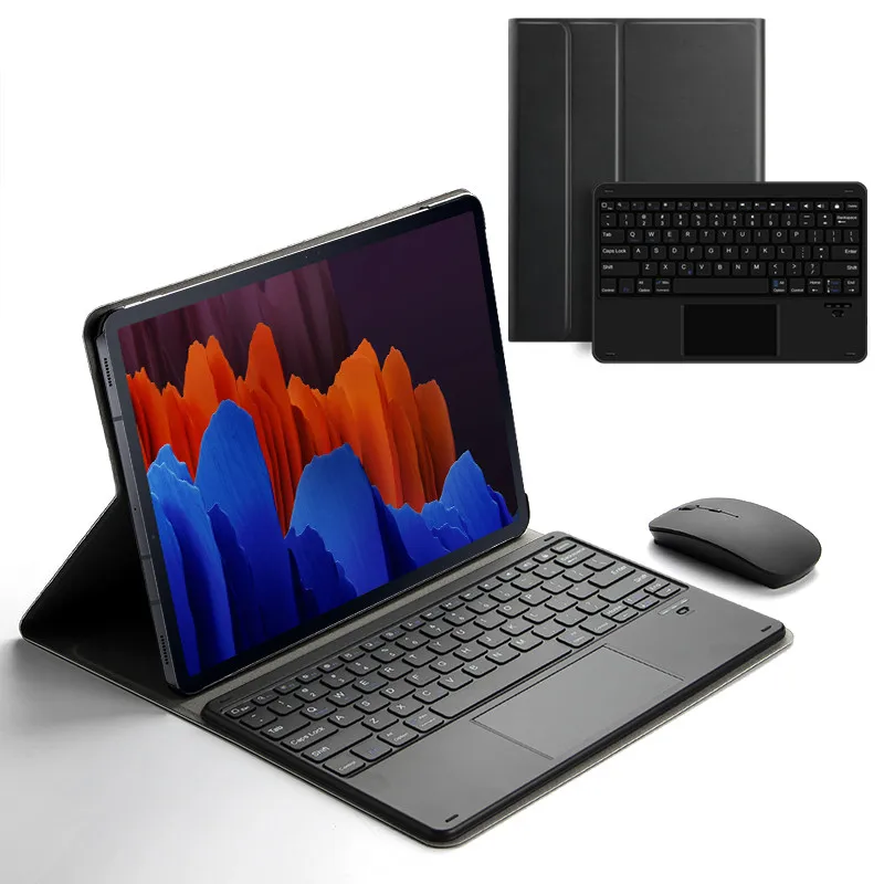 Чехол с клавиатурой для Samsung Galaxy Tab S7 Plus T970 T975 SM-T970 12 4 дюйма чехол планшета Bluetooth и