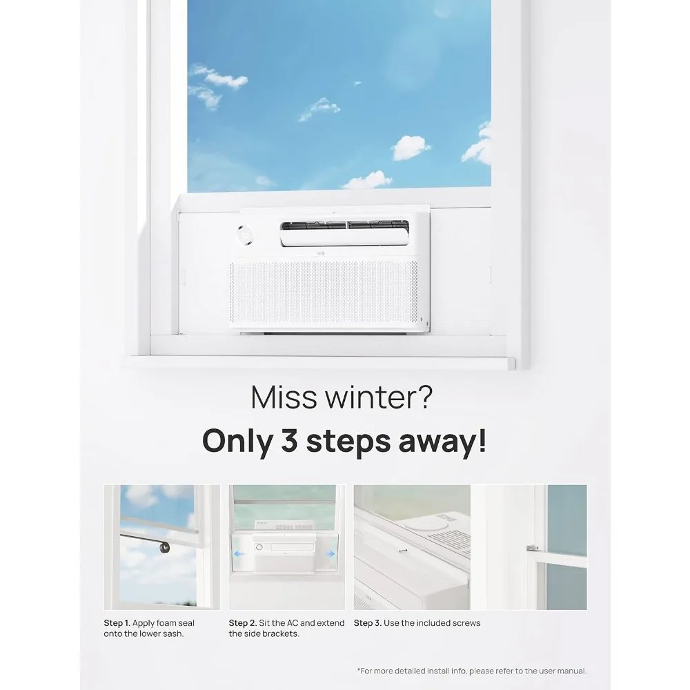 Inverter Air Conditioner Window Unit 8,000 BTU