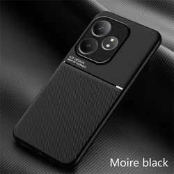 Rugged Non-Slip Magnetic Protective Phone Case with Suction Holder for Realme GT 7 Pro (Black)