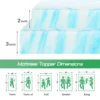 JHK 2-3 Inch Gel Memory Foam Mattress Topper Full Size Cooling Mattress Soft and Breathable Bed Topper School Bedroom Furniture 6