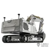 In Stock LESU 945 1/14 Metal RC Hydraulic Excavator Remote Controlled Digger Black Tracks Model Kits New Model Light Toys 3